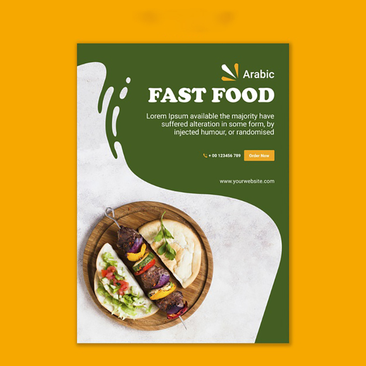 cách làm poster bằng powerpoint quảng bá đồ ăn