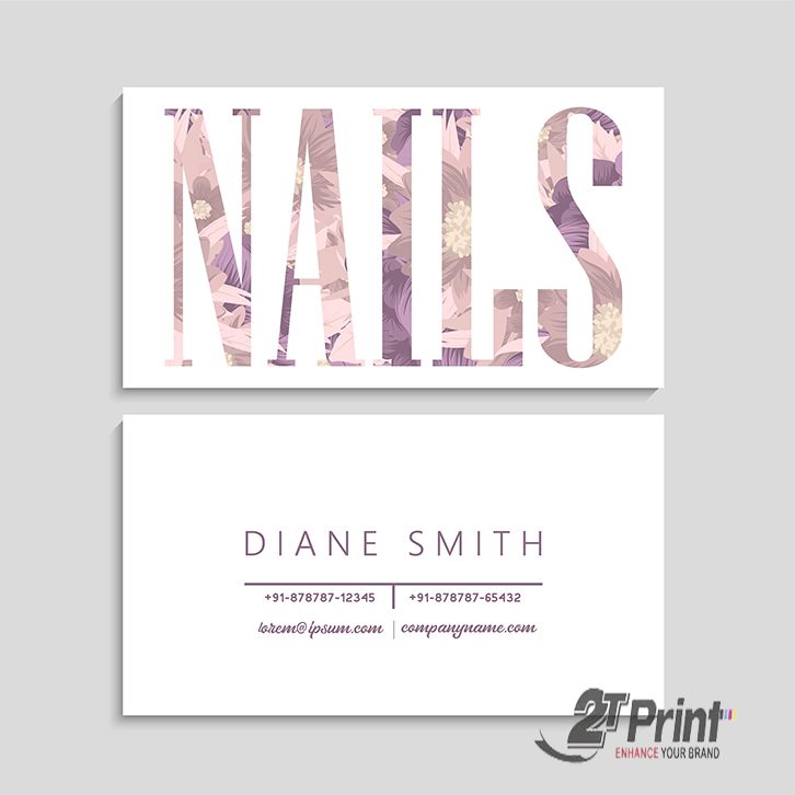 Nail business card designs