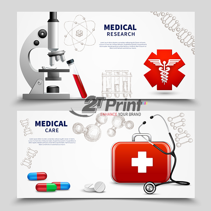 mẫu card visit ngành y dược hình minh họa ấn tượng