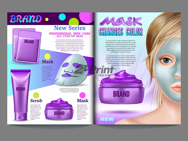 mẫu in catalogue mỹ phẩm độc lạ
