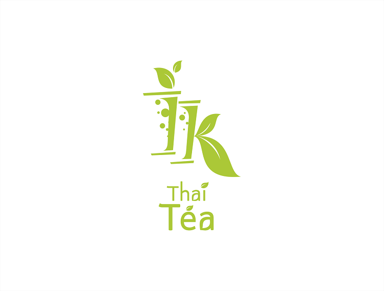 Mẫu logo trà sữa đẹp hình cây trà