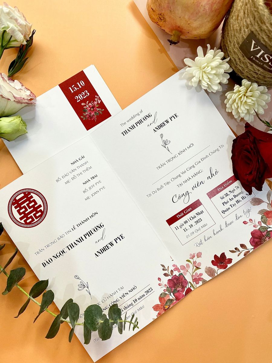 Thiệp mời cưới Wedding invitation | Thiệp, Đám cưới, Thiệp cưới