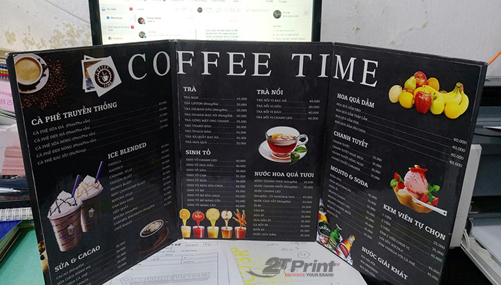 mẫu menu cafe